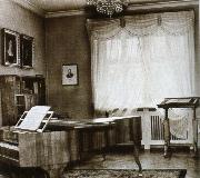 johannes brahms, schumann s study at his home in zwickau